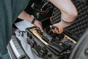 Photo change car battery