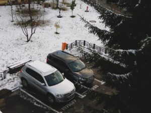 Photo winter car maintenance